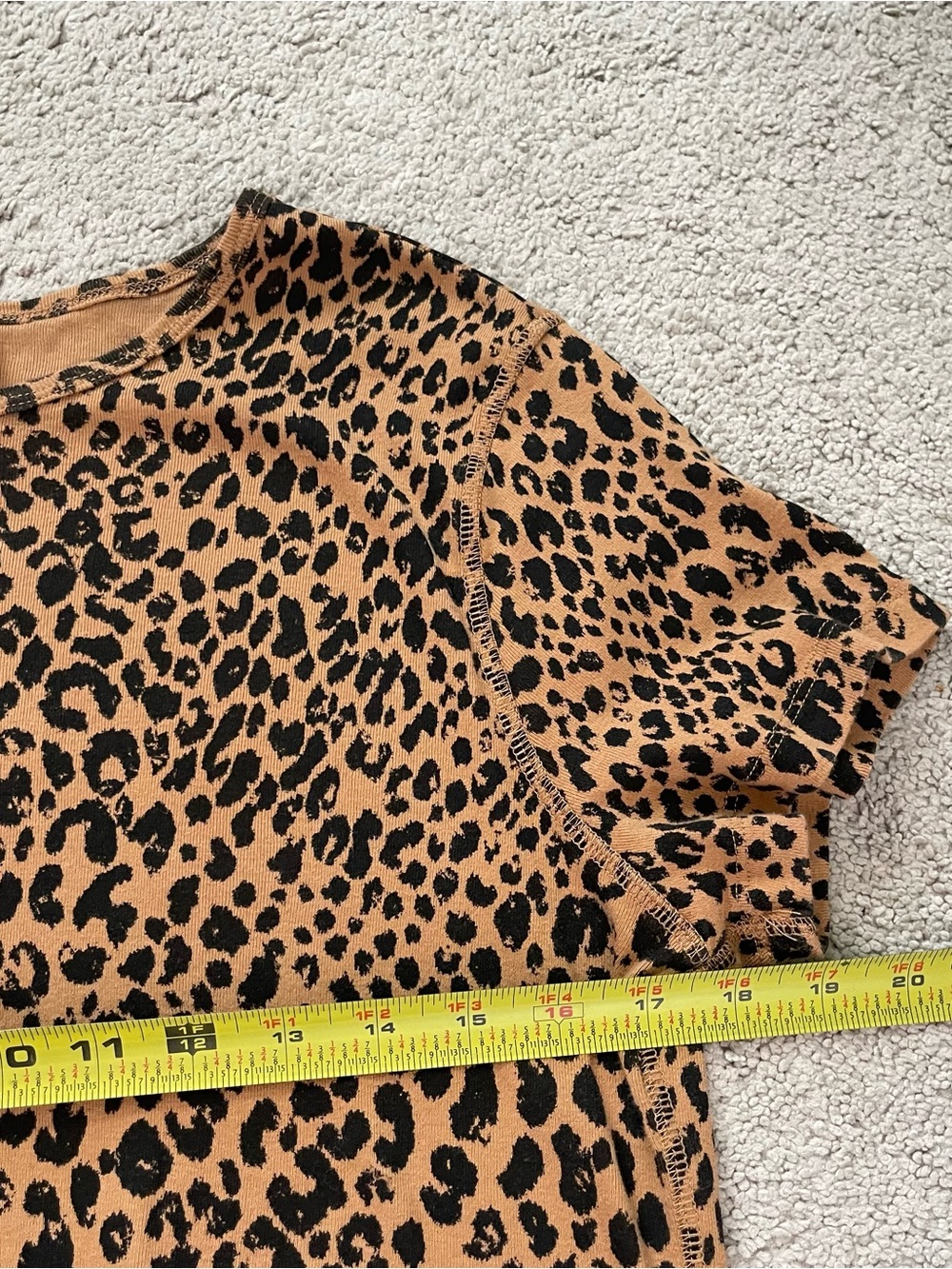 Universal Thread Leopard Print 100% Cotton T-Shirt | Size XL - Picture 5 of 8